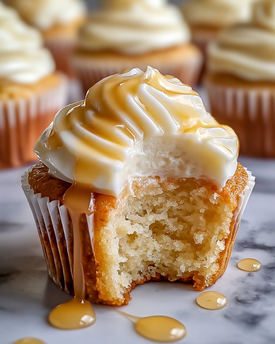 Honey Peach Cream Cheese Cupcakes: A Delightful Summer Treat Recipe - Recipe Image