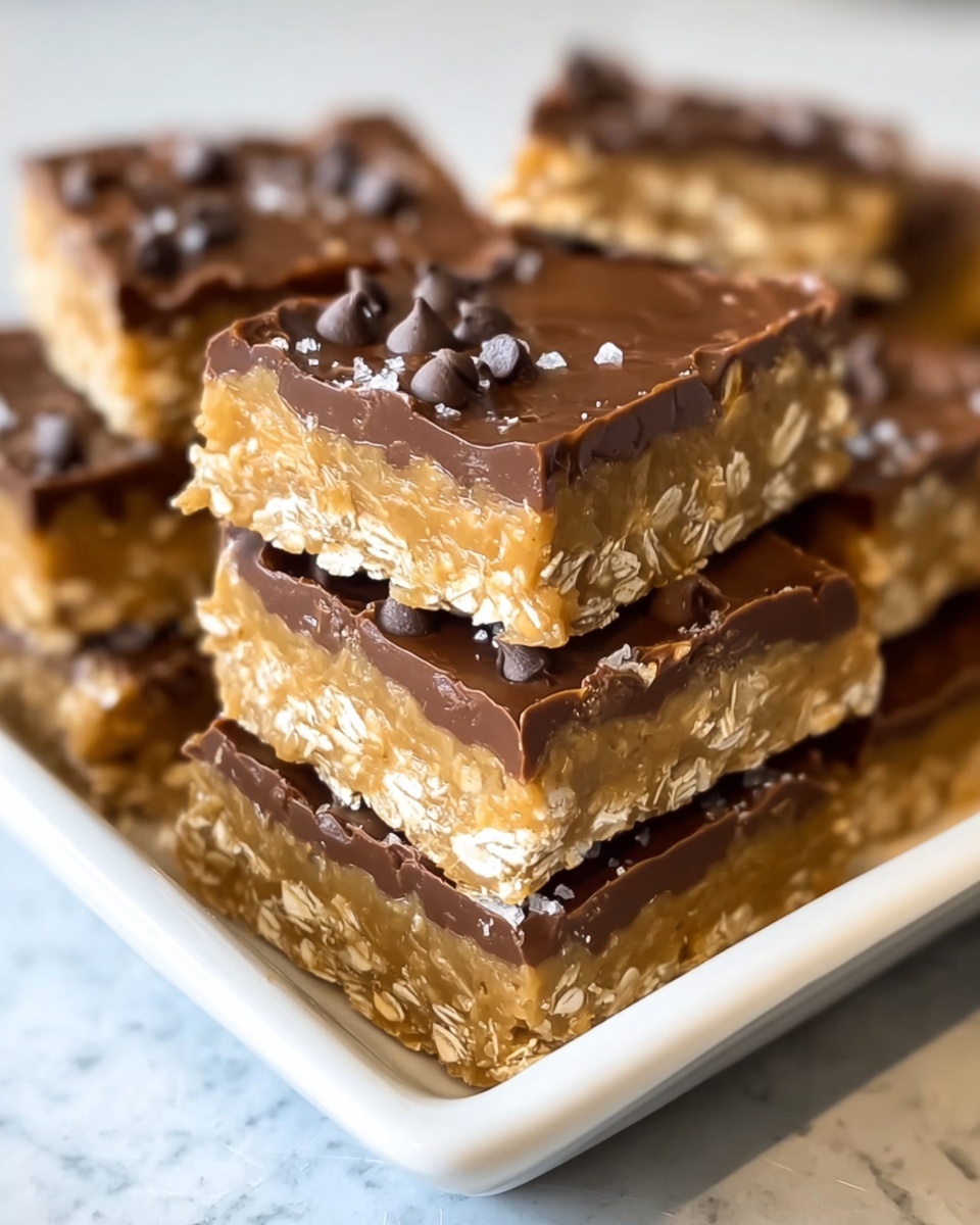 No-Bake Protein Bars with Chocolate Chips Recipe - Recipe Image
