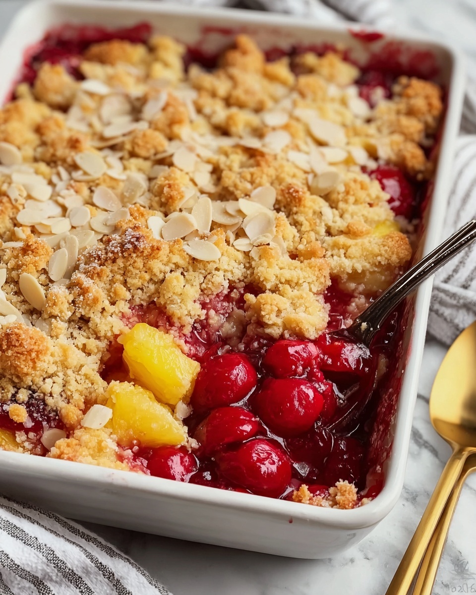 Easy Pineapple Cherry Dump Cake Recipe - Recipe Image