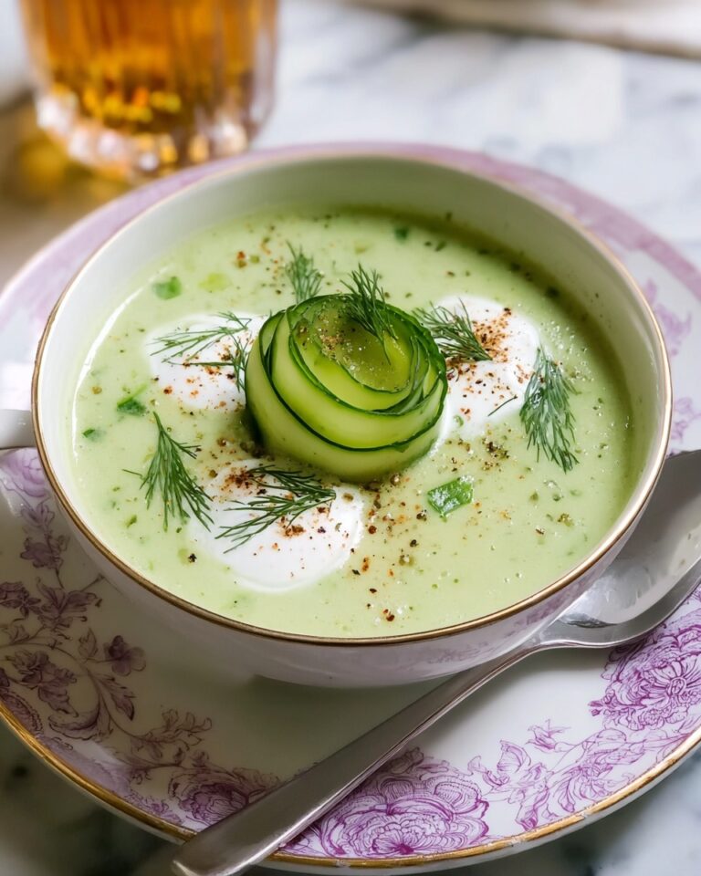 Cold Cucumber Soup with Yogurt and Dill Recipe