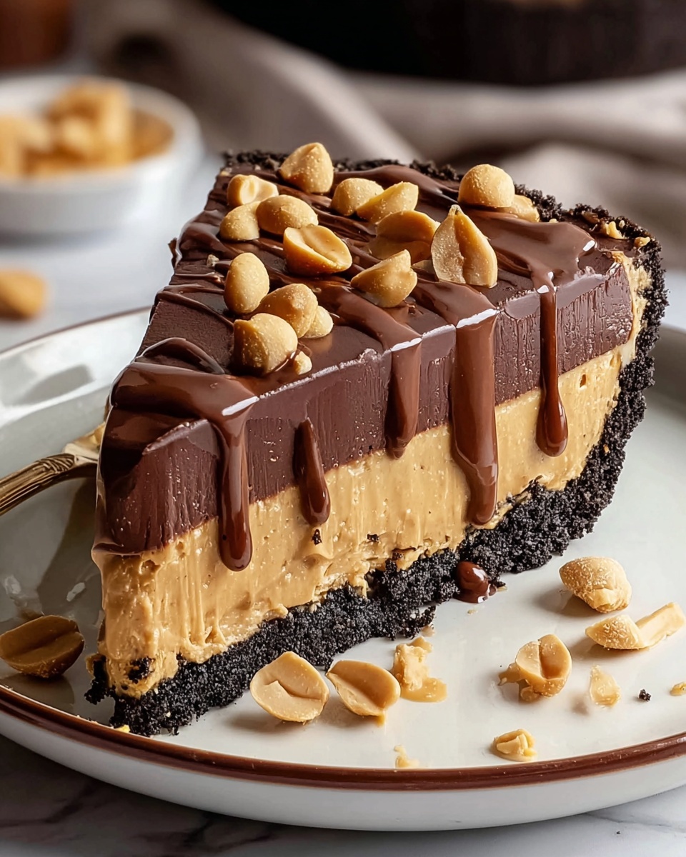 Hot Fudge Peanut Butter Pie Recipe - Recipe Image