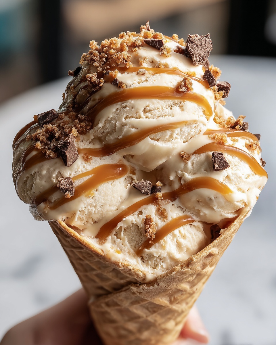 Homemade Salted Caramel Ice Cream Recipe - Recipe Image