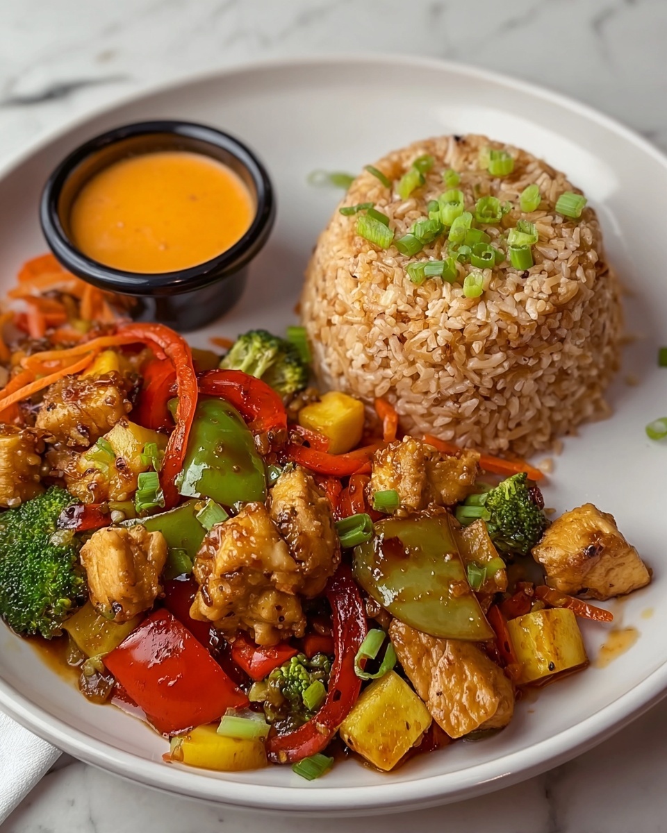 Hibachi Chicken & Veggies with Fried Rice Recipe - Recipe Image