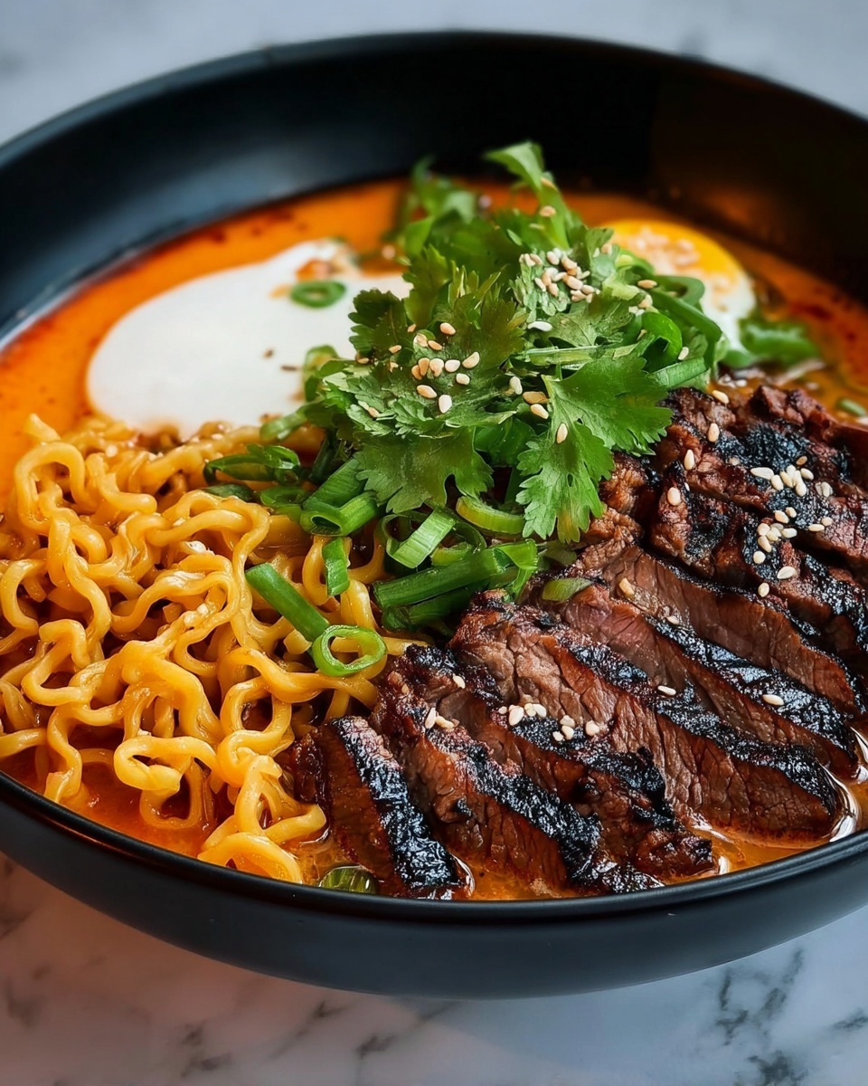Spicy Korean Ramen Beef Recipe - Recipe Image