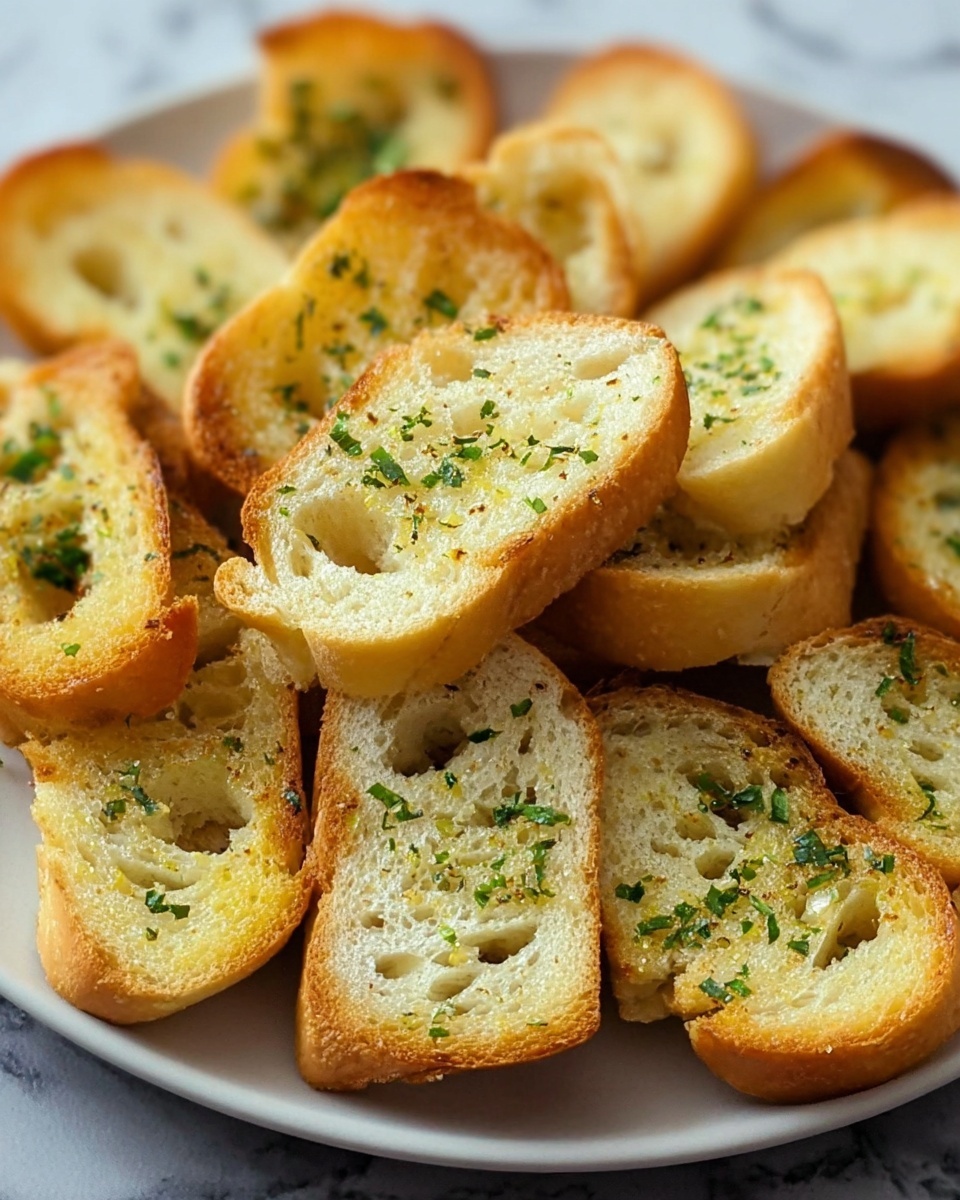 Garlic Bread Crostini Recipe - Recipe Image