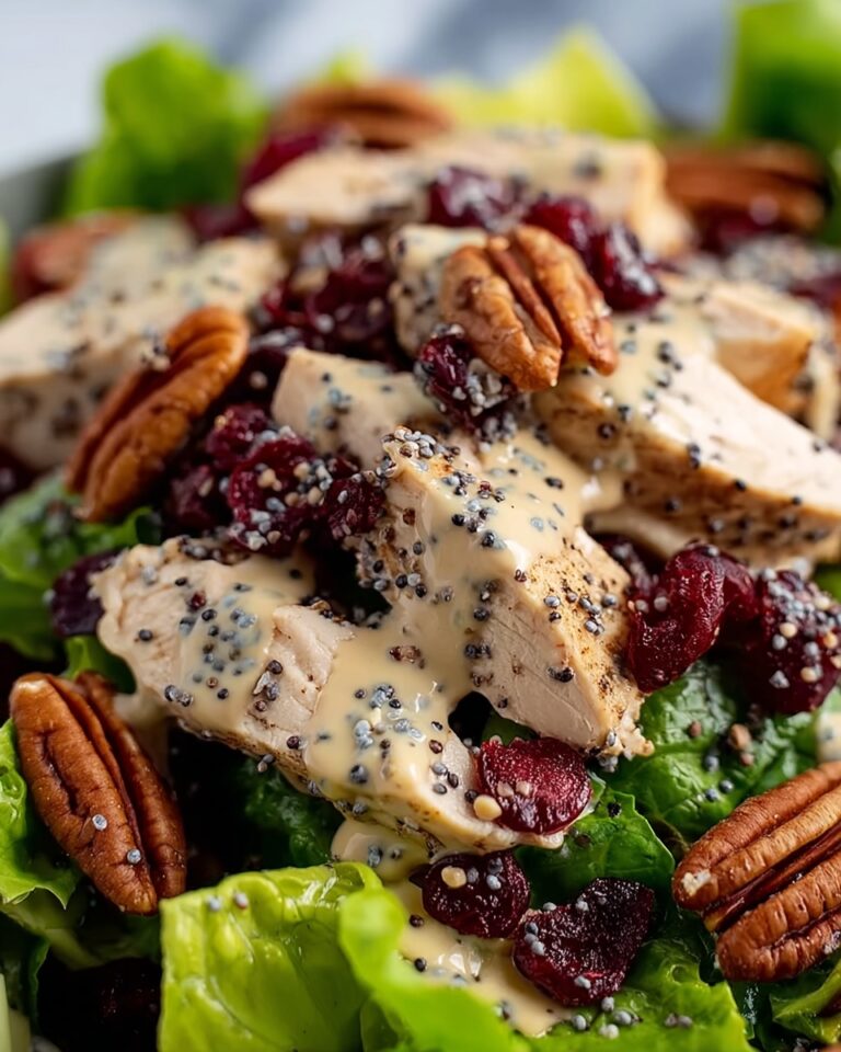 Cranberry Pecan Chicken Salad with Poppy Seed Dressing Recipe