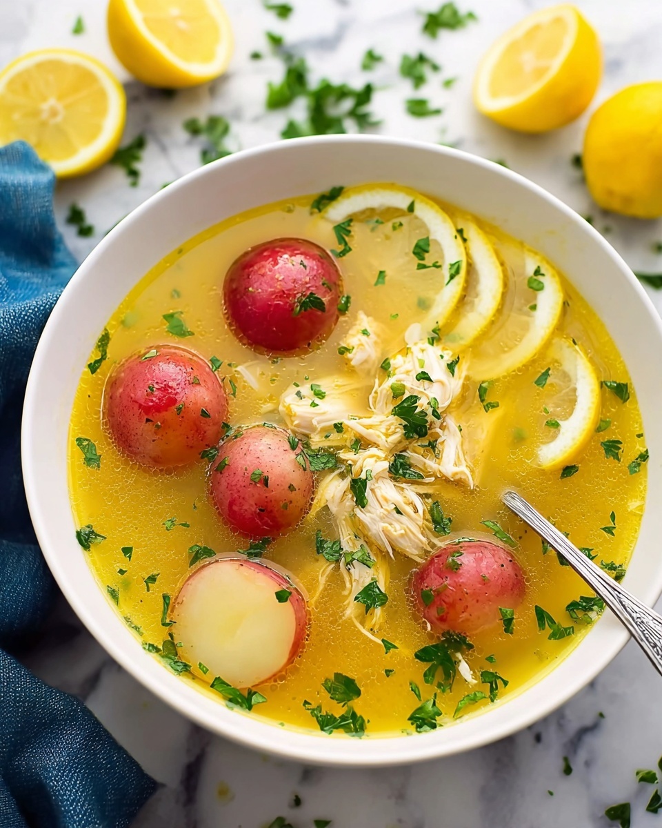 Sunshine Lemon Chicken Chowder (Crockpot, Instant Pot, Stovetop!) Recipe - Recipe Image