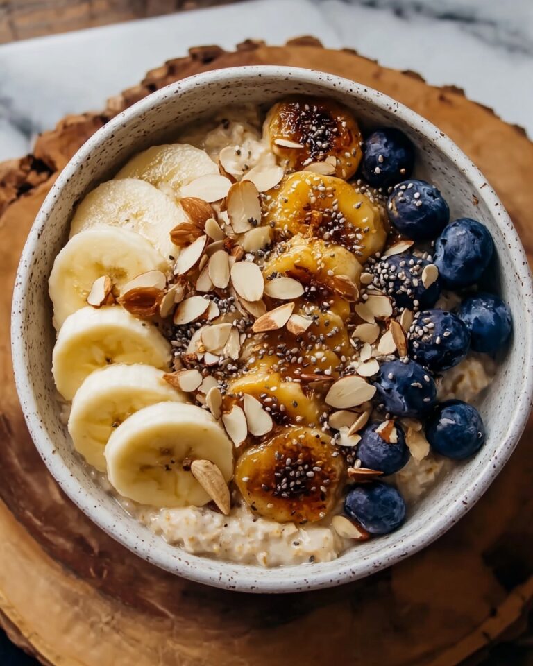 Caramelized Banana Split Overnight Oats Recipe