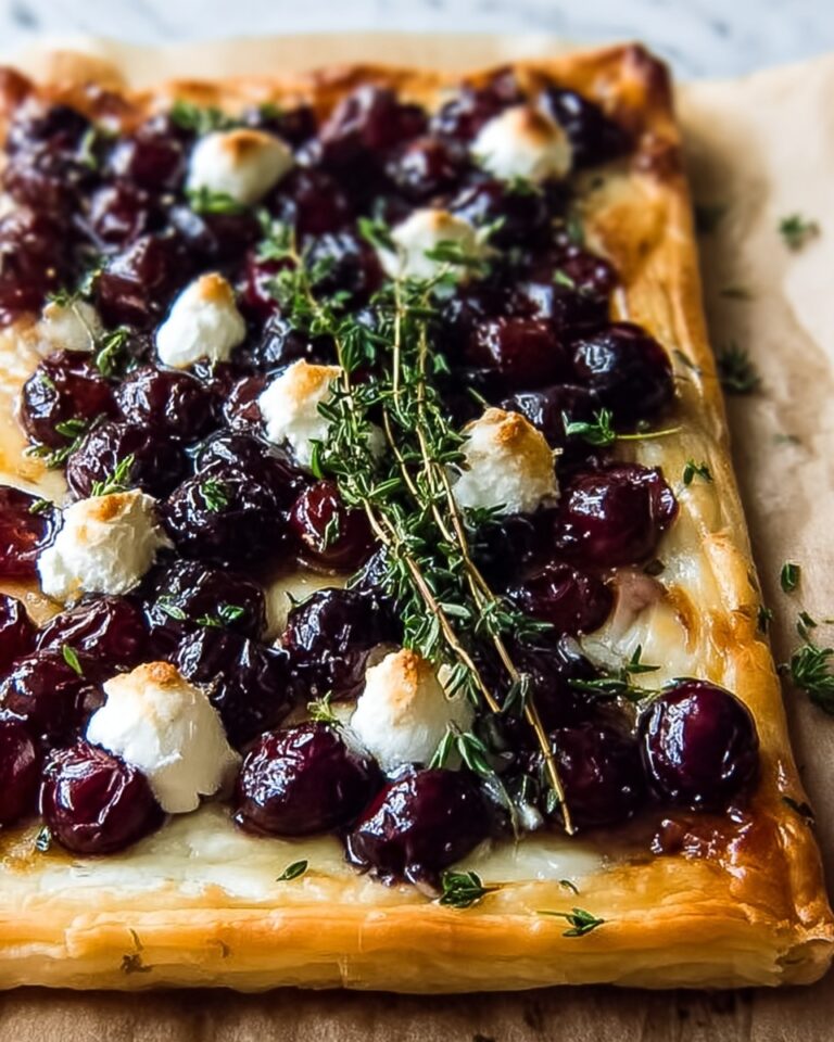Rustic Cranberry & Balsamic Glazed Flatbread with Fresh Herbs Recipe