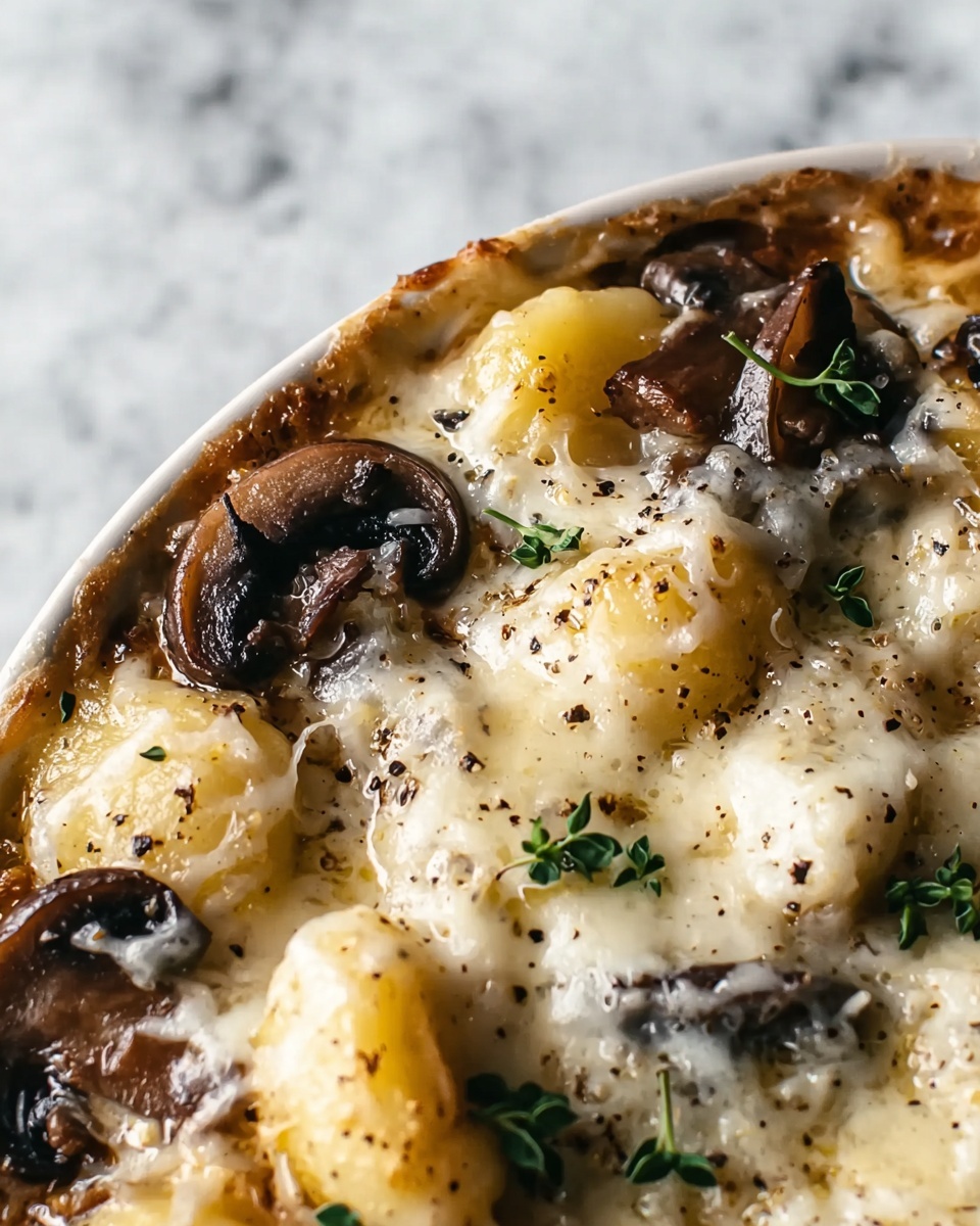 Easy Ricotta Gnocchi with Creamy Mushroom Sauce Recipe - Recipe Image