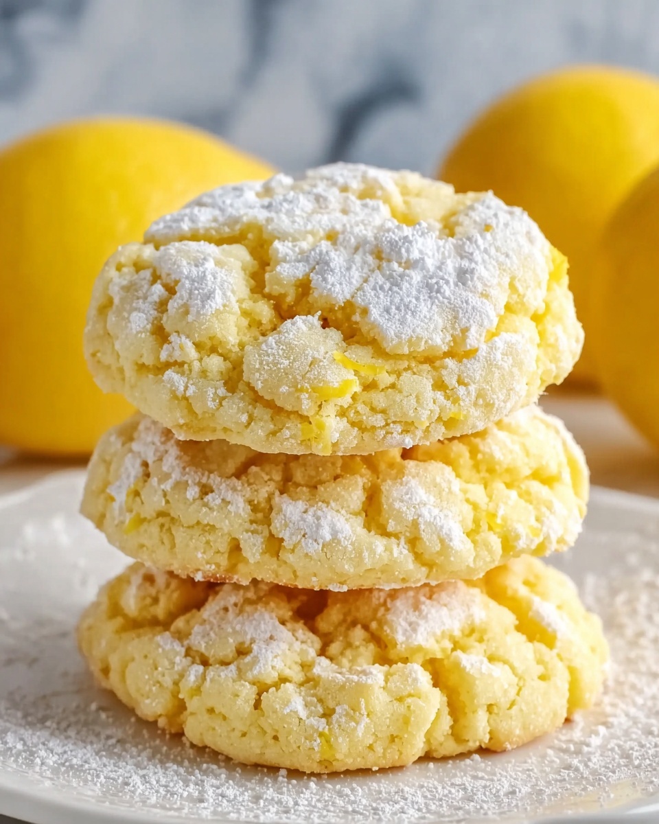 Lemon Gooey Butter Cookies Recipe - Recipe Image