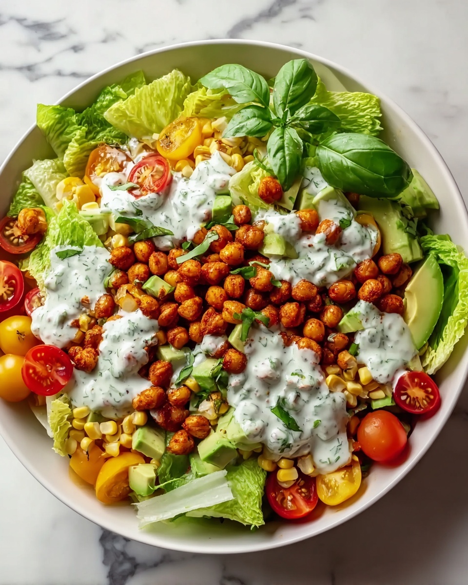 Honey Roasted Chickpea and Avocado Salad Recipe - Recipe Image