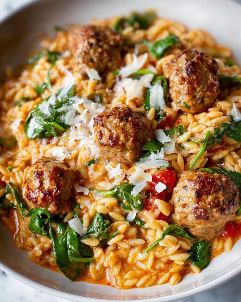 Marry Me Chicken Meatballs with Risoni Recipe