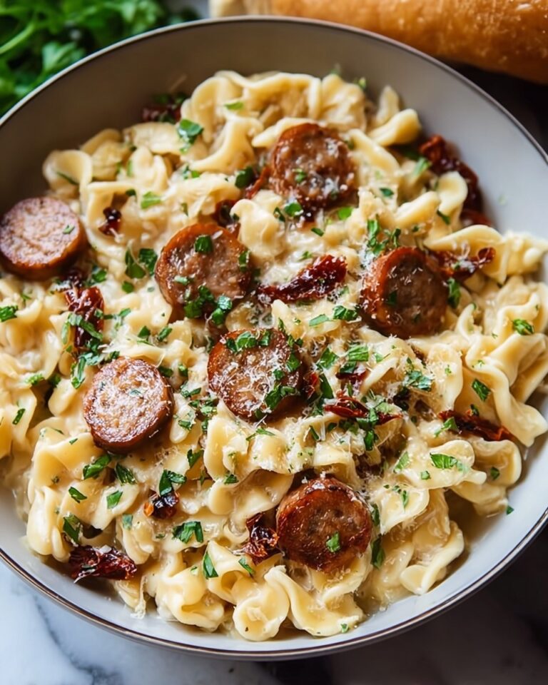 Pasta with Sun-Dried Tomato Sauce and Sausage Bliss Recipe