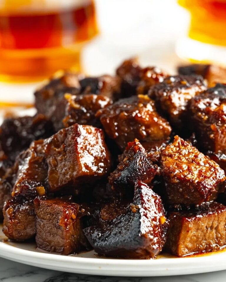 Honey Bourbon Steak Tips Recipe