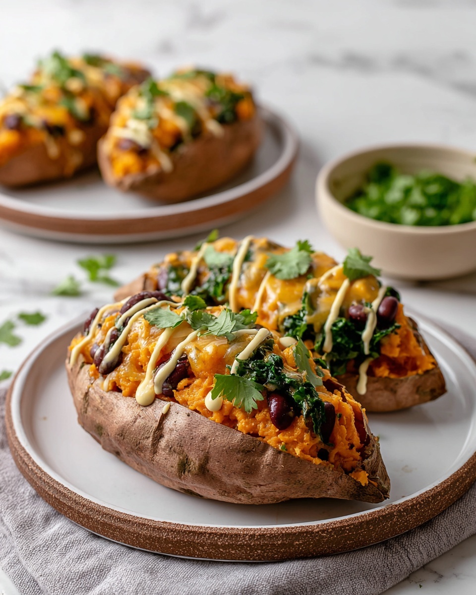 Stuffed Sweet Potatoes with Black Beans, Corn, and Avocado Recipe - Recipe Image
