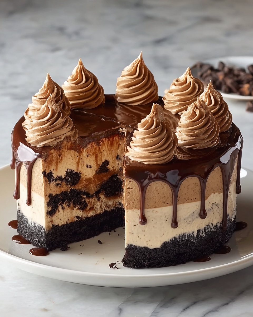 Chocolate Peanut Butter Cheesecake Delight Recipe - Recipe Image