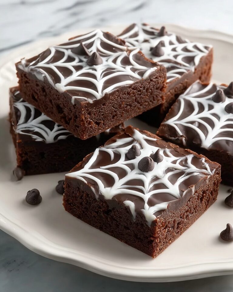 Spider Web Halloween Brownies Recipe