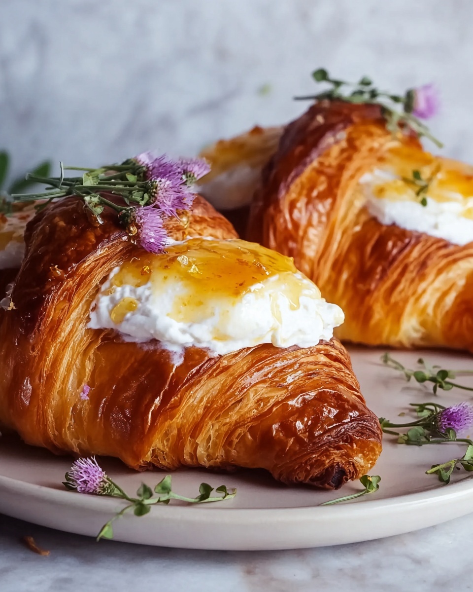 Whipped Ricotta & Burnt Honey Croissants Recipe - Recipe Image