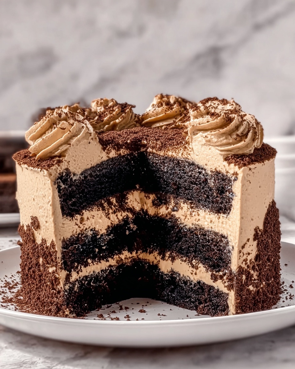 Decadent Chocolate Tiramisu Fudge Cake Recipe - Recipe Image