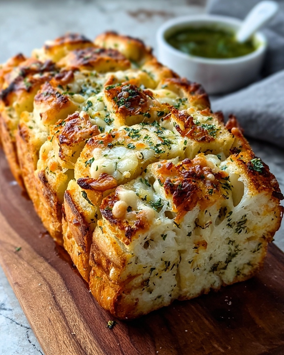 Garlic Herb and Cheese Pull-Apart Bread Recipe - Recipe Image