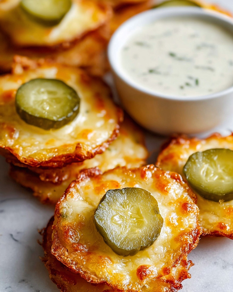 Cheesy Pickle Chips Recipe - Recipe Image