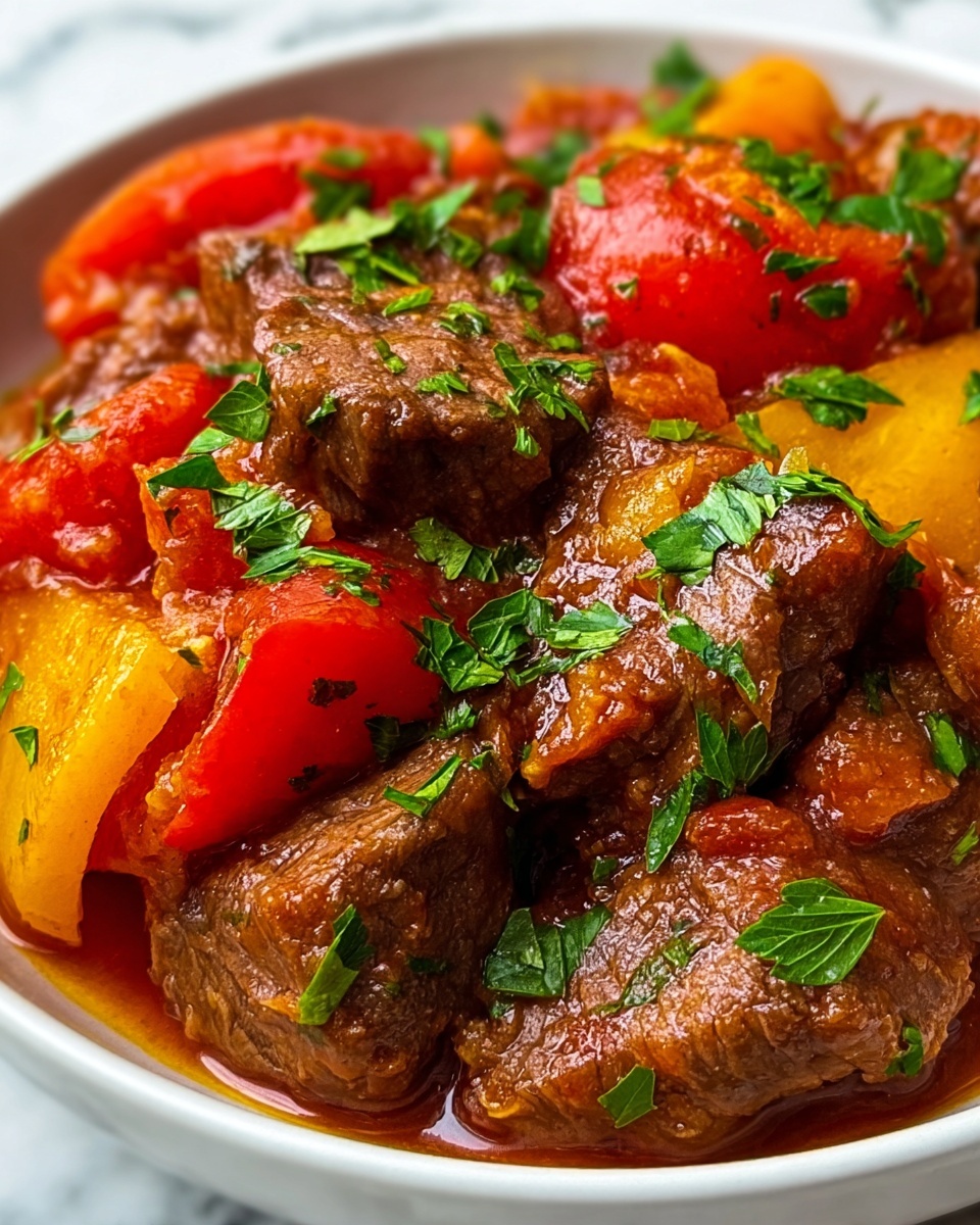 Best Ever Pepper Steak Recipe - Recipe Image