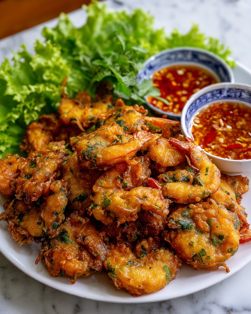 Shrimp and Sweet Potato Fritters (Bánh Tôm) Recipe - Recipe Image