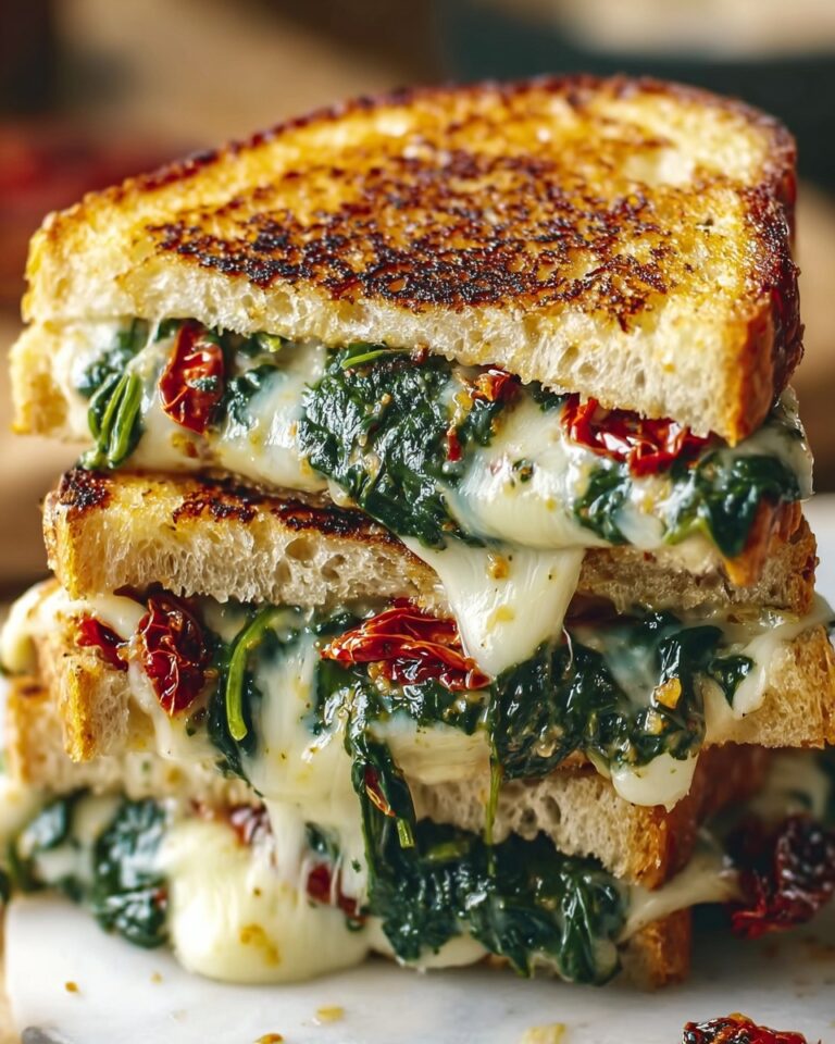 Sun-Dried Tomato, Spinach, and Ricotta Grilled Cheese Recipe