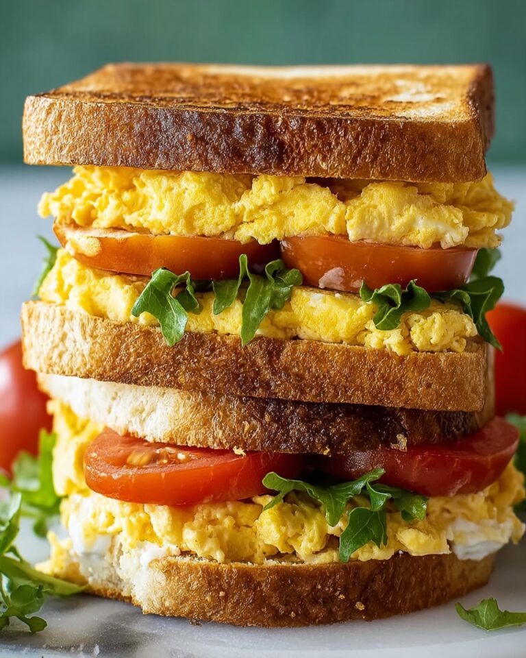 High Protein Vegetarian Breakfast Sandwiches Recipe