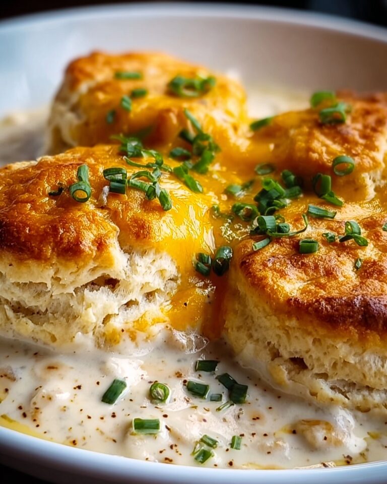 Cheesy Chicken Biscuit Casserole Recipe