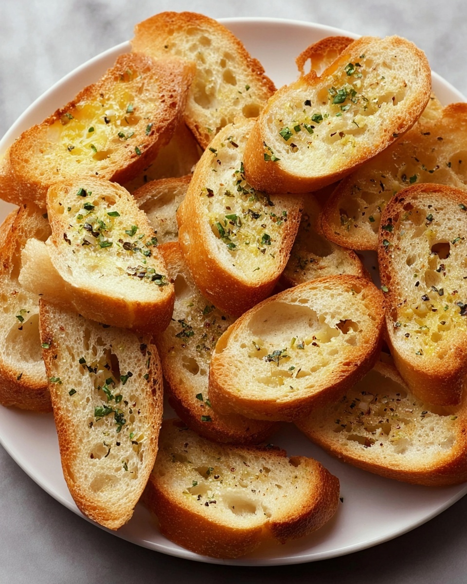 Garlic Bread Crostini Recipe - Recipe Image