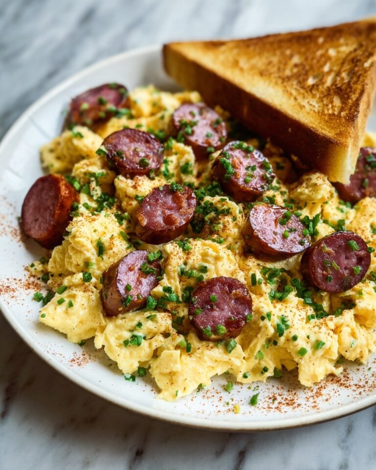 Scrambled Eggs with Polish Kielbasa Recipe
