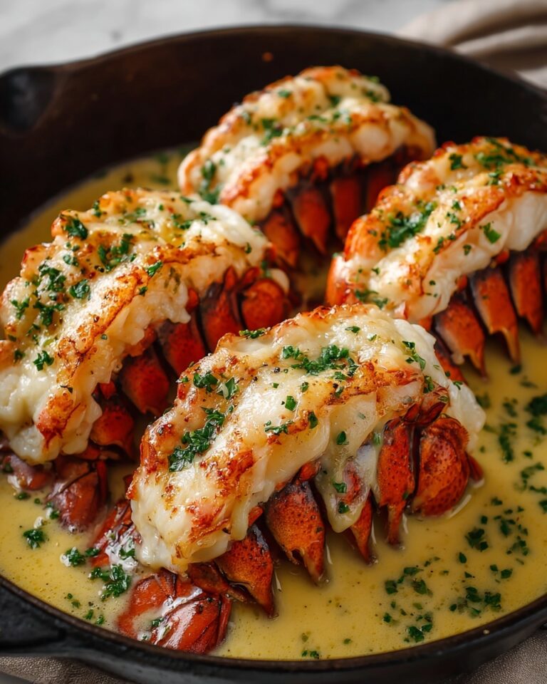 Creamy Garlic Butter Lobster Tails Recipe