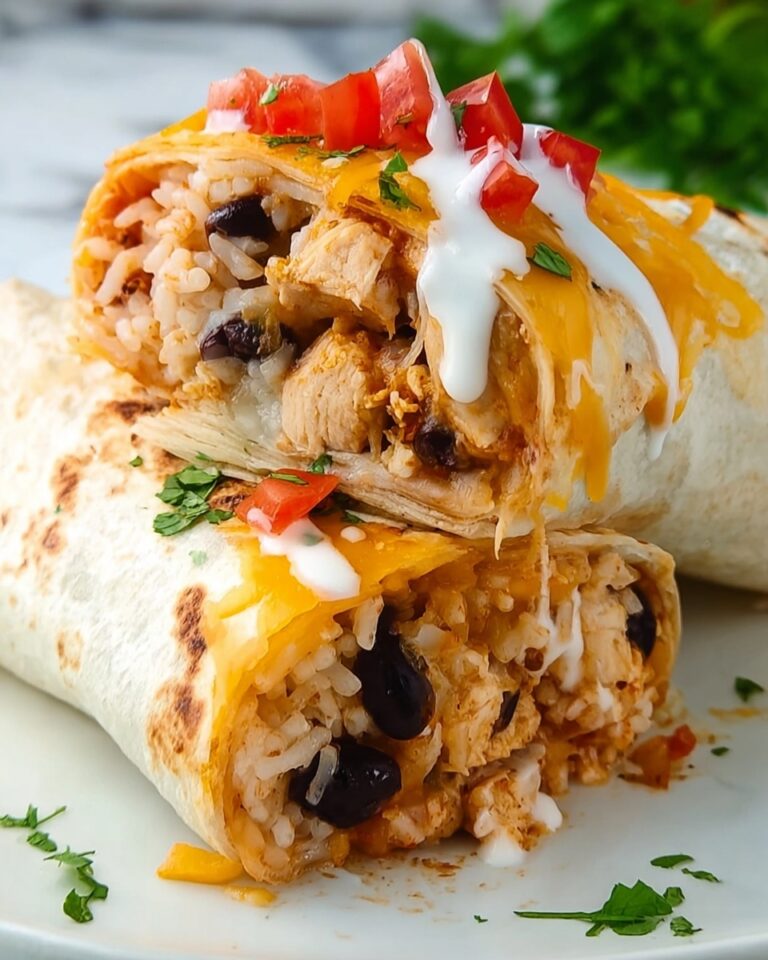 Smothered Baked Chicken Burritos Recipe