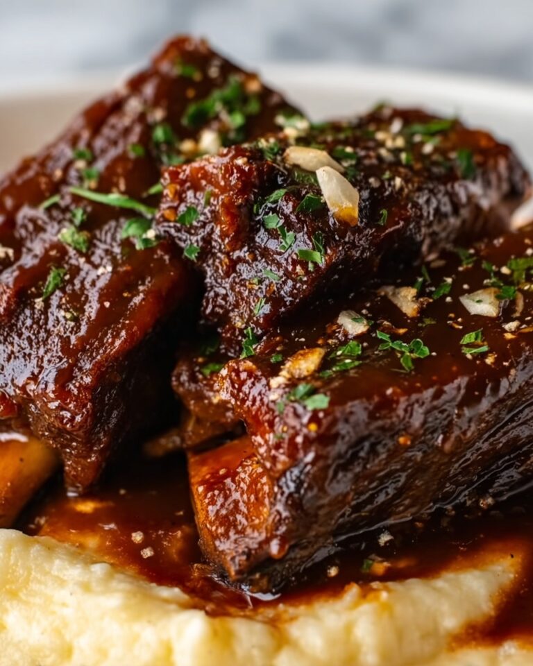 Cola-Glazed Short Ribs with Creamy Parmesan Risotto Recipe