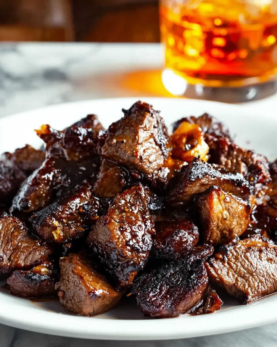 Honey Bourbon Steak Tips Recipe - Recipe Image