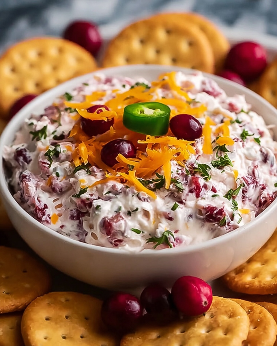 Holiday Cranberry Jalapeño Cream Cheese Dip Recipe - Recipe Image