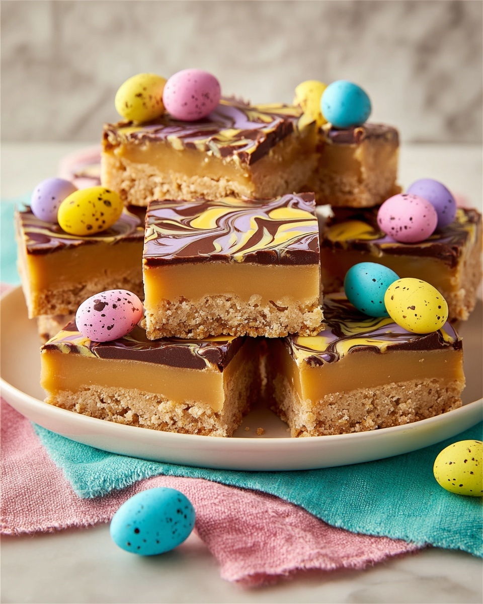 Easter Millionaire’s Squares Recipe - Recipe Image