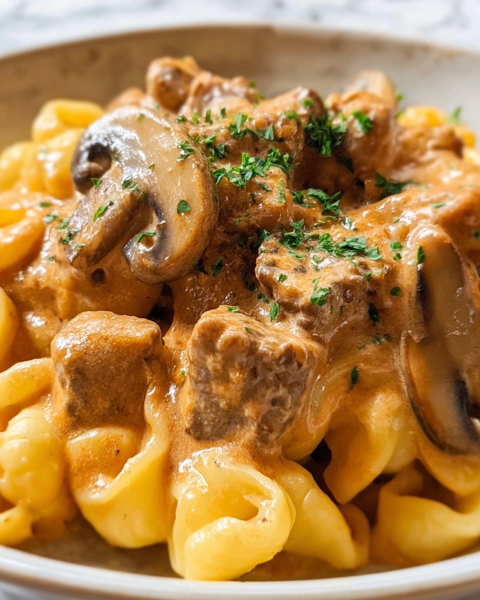 Quick and Easy Ground Beef Stroganoff Recipe - Recipe Image