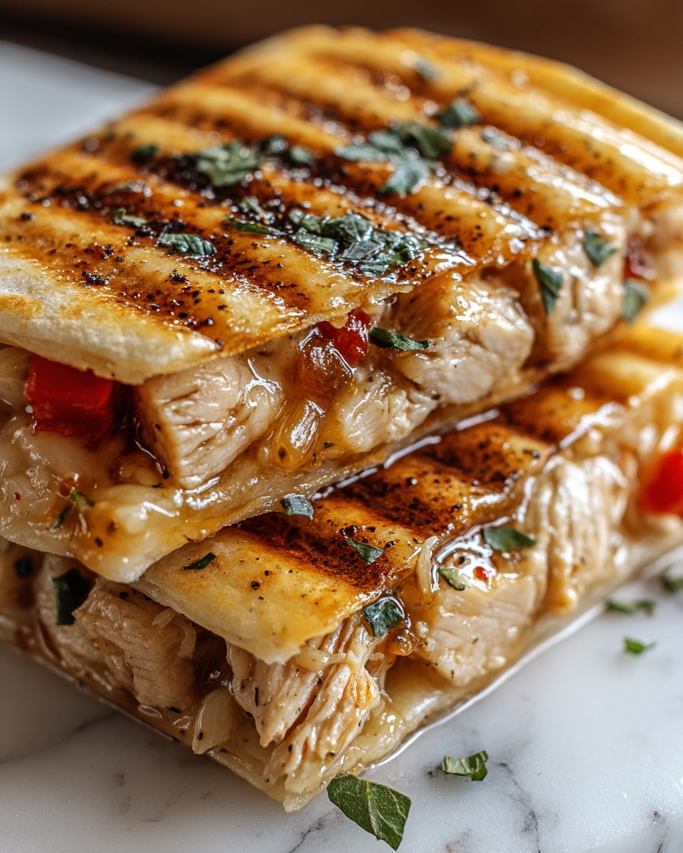 Best Honey Pepper Chicken Panini Pasta Recipe - Recipe Image