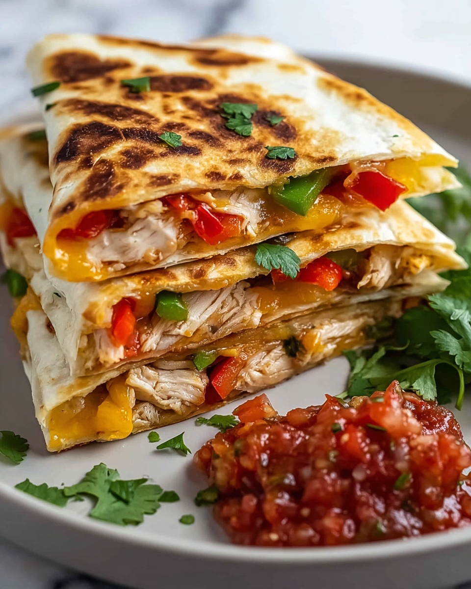Chicken Fajita Quesadillas Recipe - Recipe Image