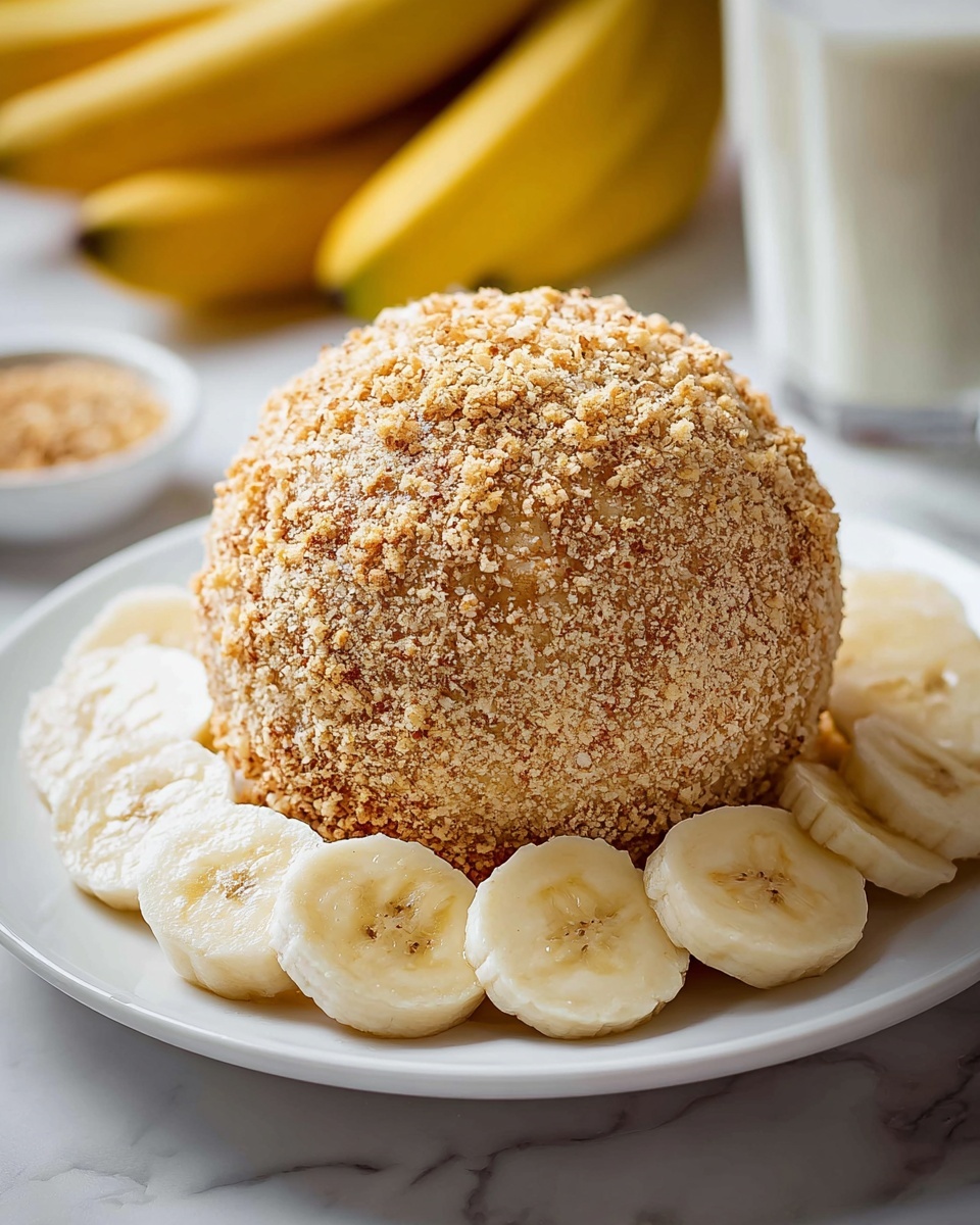 Banana Pudding Dessert Cheese Ball Recipe - Recipe Image