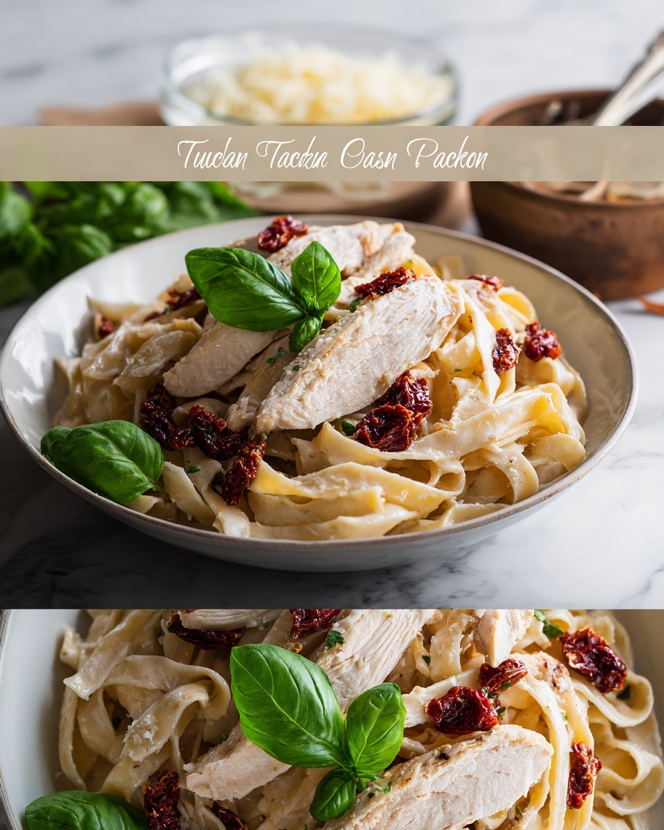 Tuscan Chicken Pasta Recipe - Recipe Image