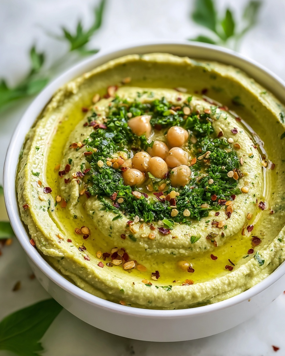Flavor-Packed Green Hummus Recipe - Recipe Image