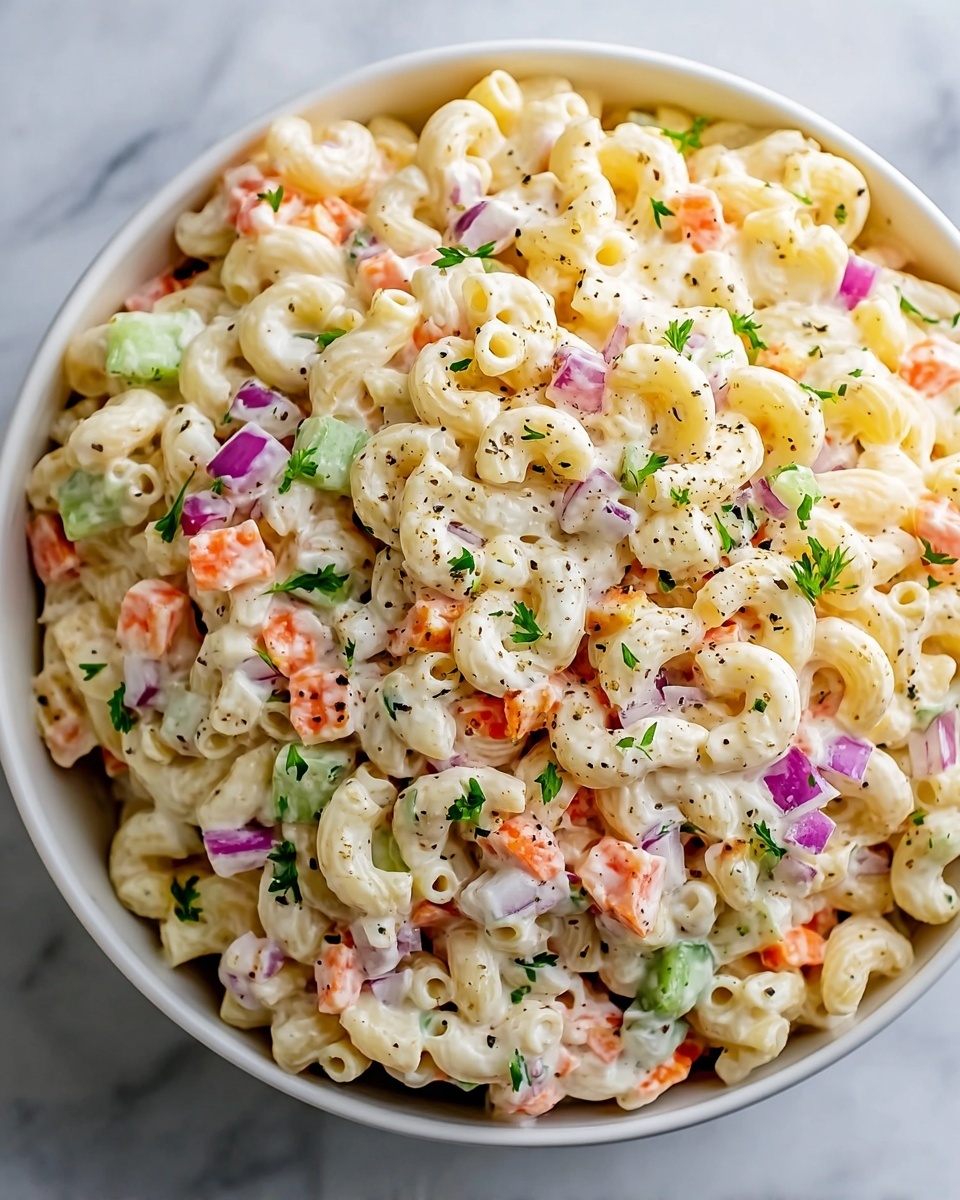Simple And Delicious Macaroni Salad Recipe - Recipe Image