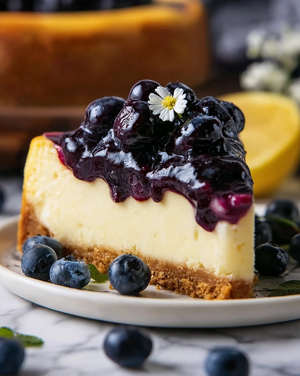 Delicious Lemon Blueberry Cheesecake Recipe - Recipe Image