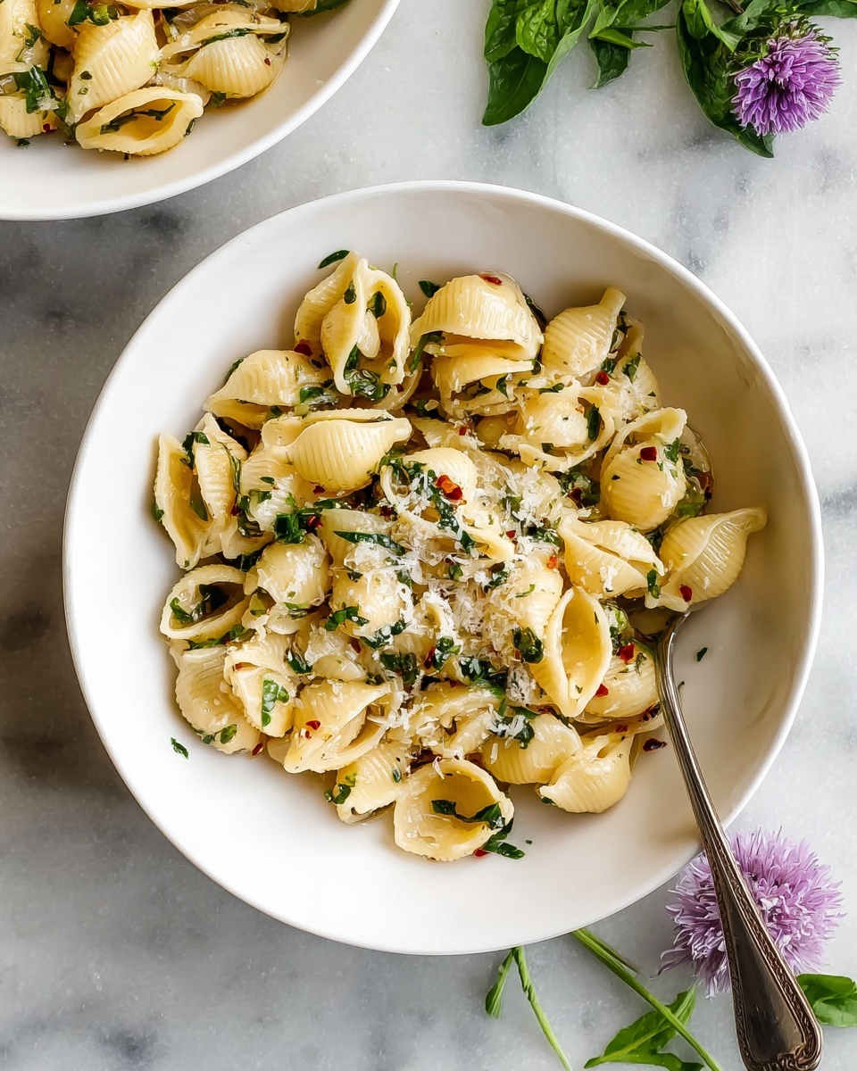 Garlic Herb Butter Pasta Recipe - Recipe Image