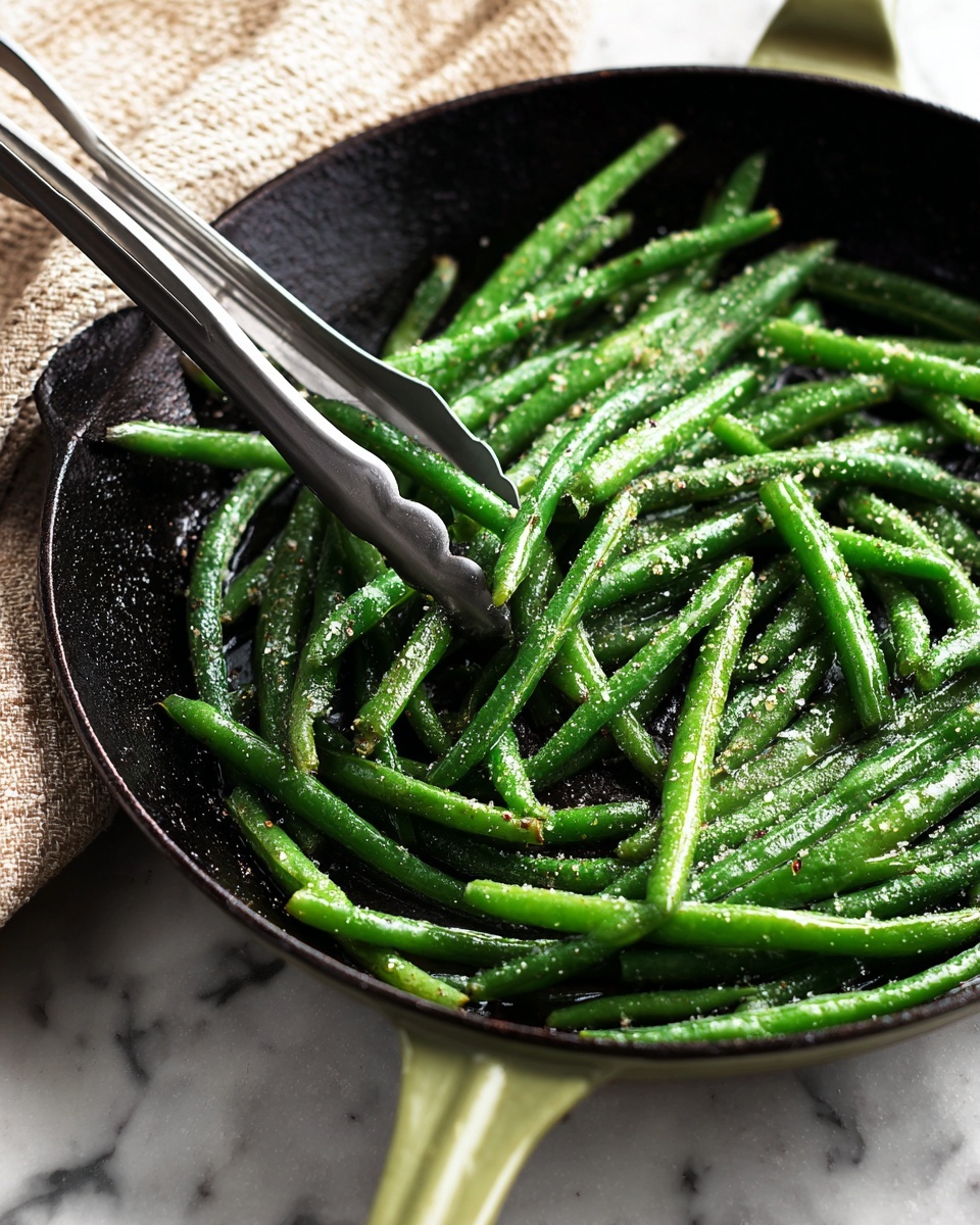 Sautéed Green Beans with Butter, Garlic, and Onion Powder Recipe - Recipe Image