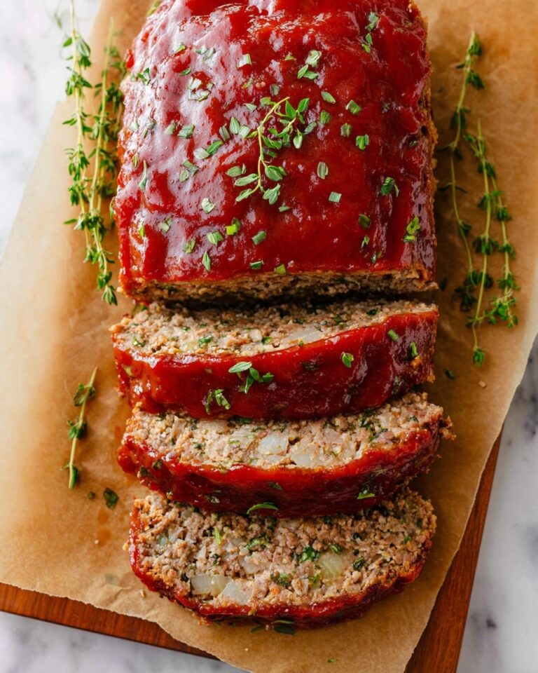 Classic Homemade Meatloaf with Tomato Glaze Recipe